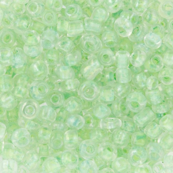 Бисер Zlatka 8/0 (2.9 мм), 100 г (10х10 г), №2207 св.зеленый, GR