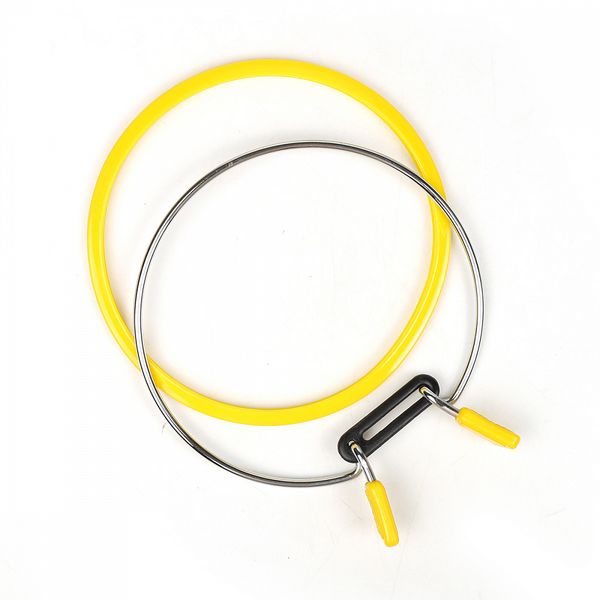 Пяльца Nurge пружинные для вышивания и штопки, цв. желтый ⌀126мм толщина 5