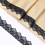 Кружево гипюр (плетёное) 30 мм, диз. 127, цв.3 т.синий, уп. 9 м, Kruzhevo