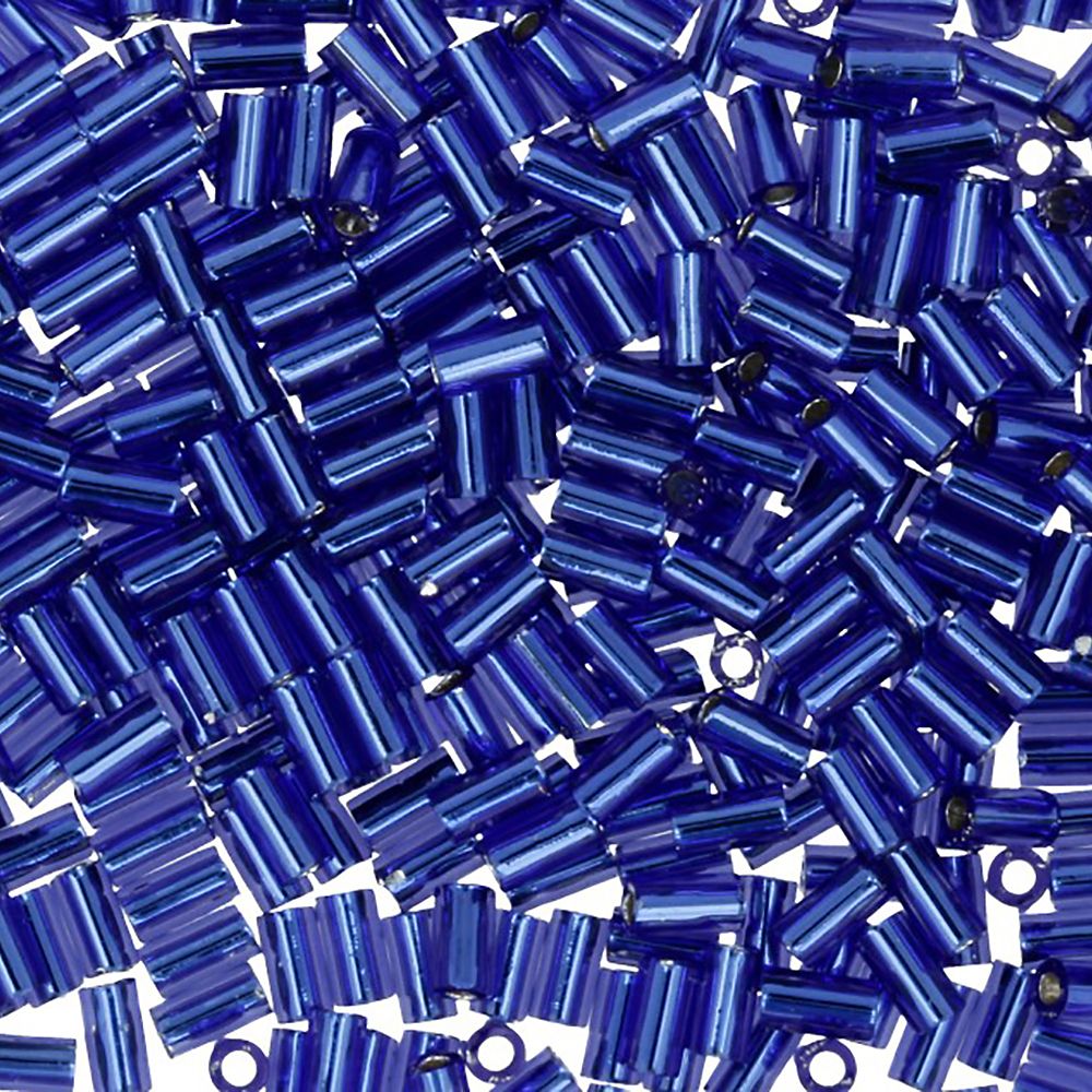 Бисер Toho Bugle 3 (3 мм), 500 г, 0028 яр.синий