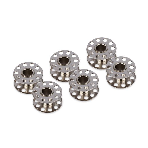 Шпули для шв.маш. металл, 6 шт, без прорези, Gamma ШП-006