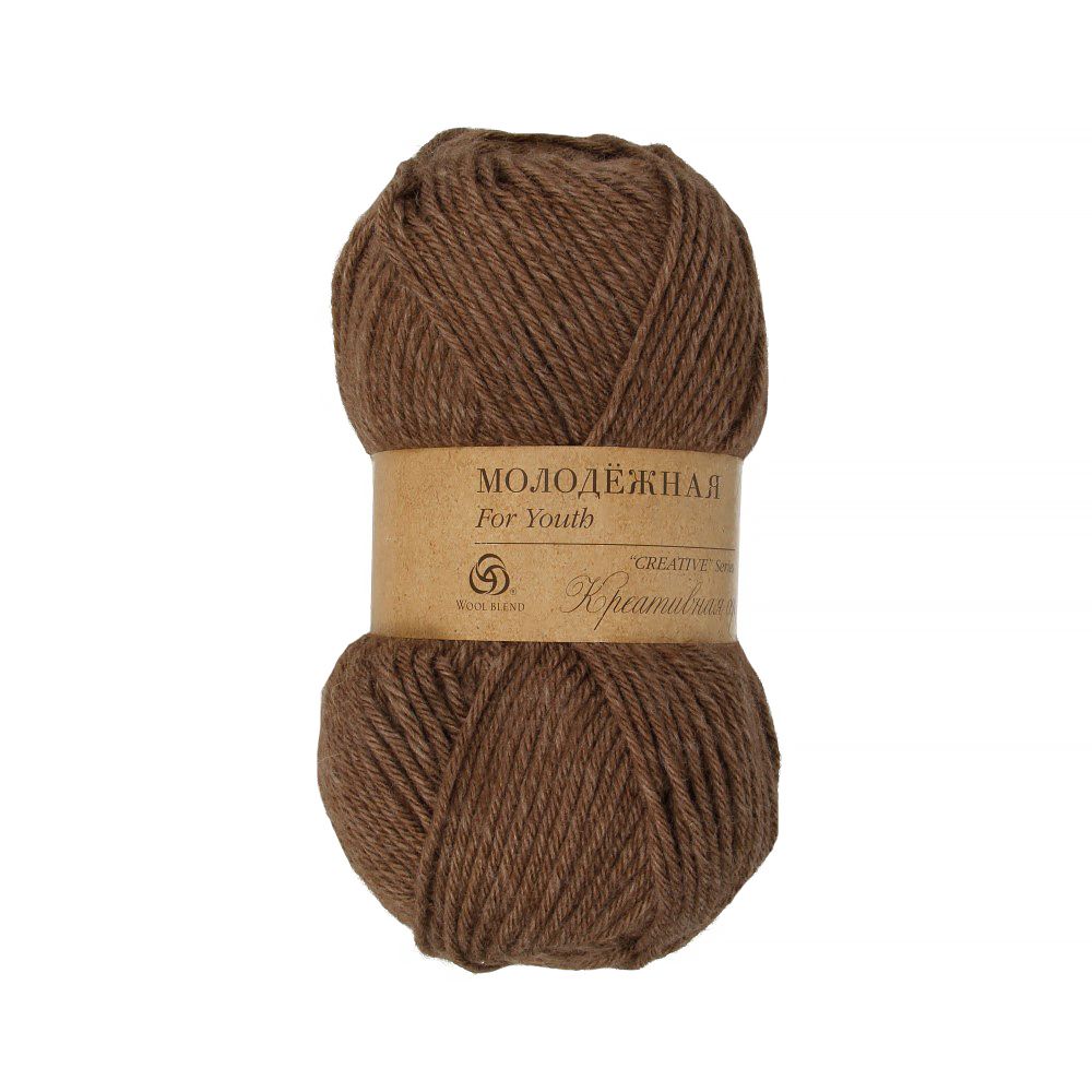 Пряжа Пехорка Молодежная / уп.5 мот. по 100 г, 280 м, цв.517 коричневый меланж Пряжа Пехорка Молодежная / уп.5 мот. по 100 г, 280 м, цв.517 коричневый меланж