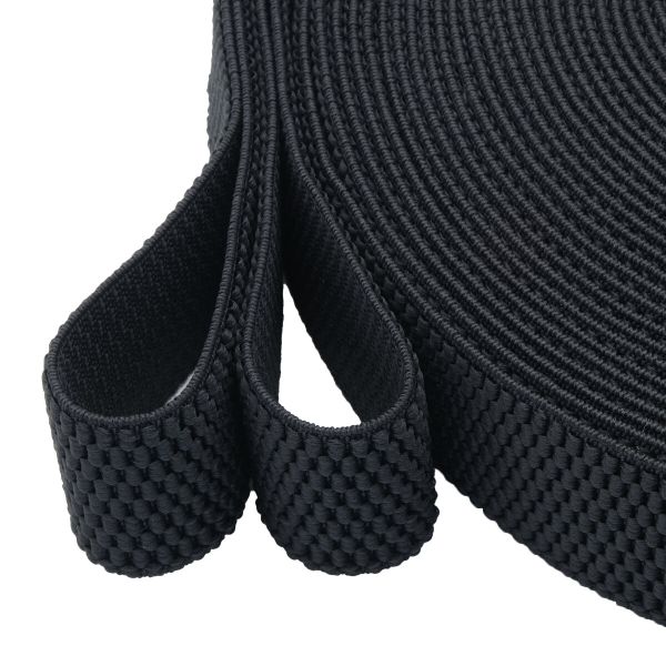 Резинка для подтяжек (помочная) 40.0 мм / 25 метров, черный