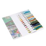 Набор для вышивания нитками Овен, Утёс с цветами 20х28см