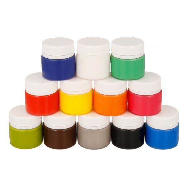 Набор красок по ткани и коже 12 цв. 20 мл, Vista-Artista idea ITAS-12