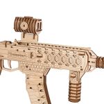 Пазл 3D, серия Оружие 128 элемент, Резинкострел Пистолет-пулемёт, Rezark PTT-06