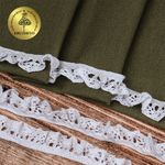 Кружево вязаное (тесьма) 17 мм / 10 метров, на резинке, диз. 303, цв.02 белый, Kruzhevo