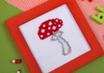 Набор для вышивания нитками Klart, Детские истории. Грибок, 9х12 см