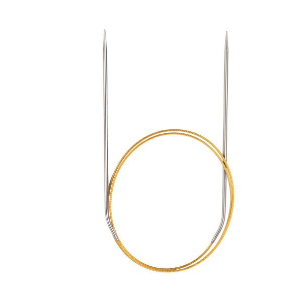 Спицы круговые ⌀3.0 мм, 80 см, с металлическим тросиком, Alpina SIL-80