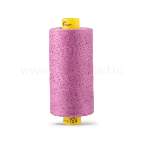 Нитка универсальная Gutermann Mara 120/2, 1000 м, 700207, 716 сиренево-розовый, 1 шт