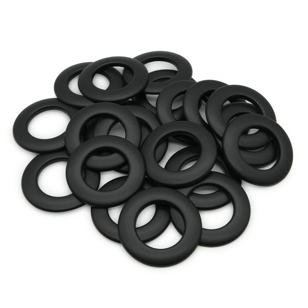 Люверсы шторные ⌀25 мм, цвет № 70 матовый черный, 10 шт