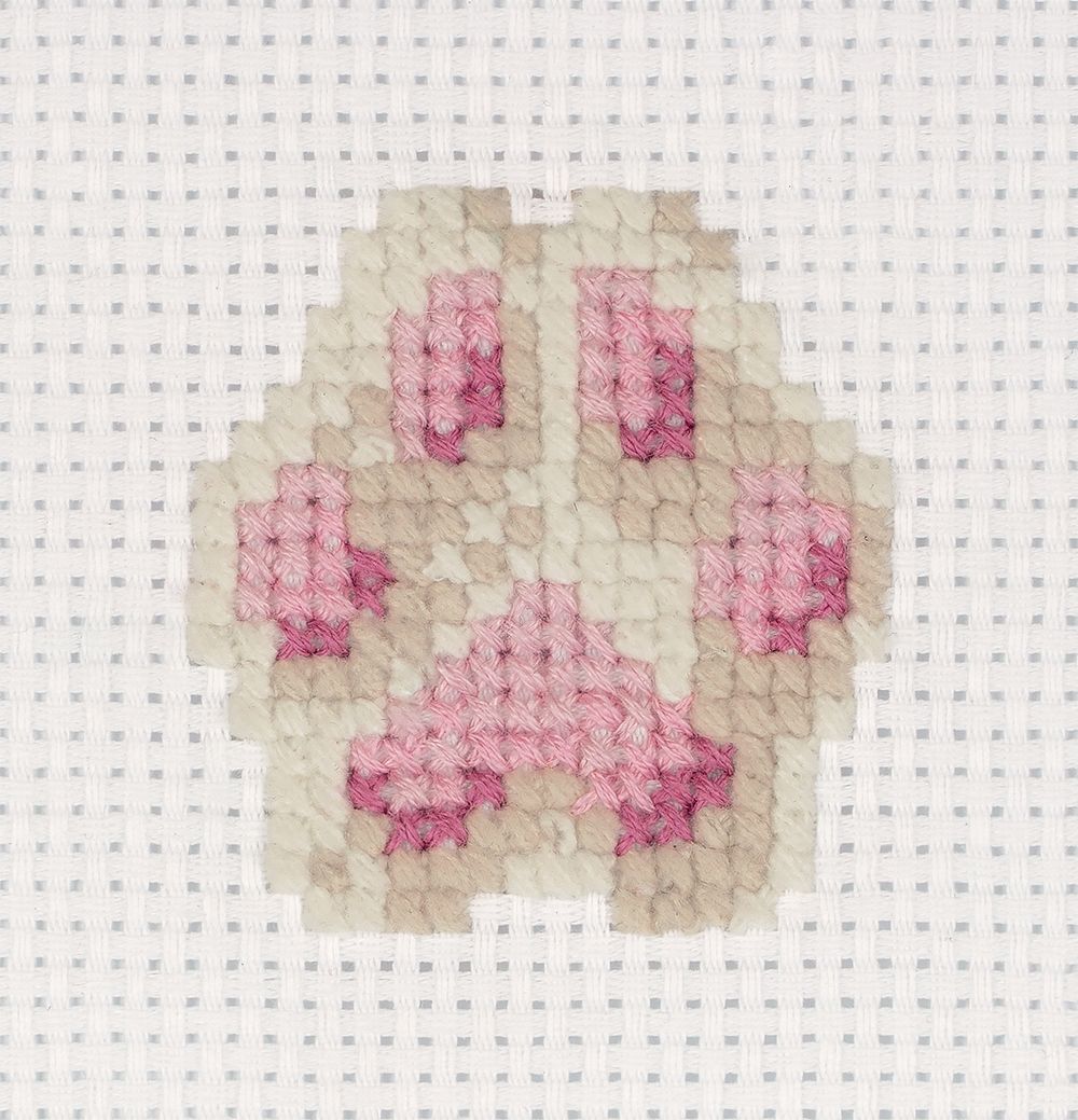 Набор для вышивания нитками Klart 12-052, Лапка 7.5х7 см