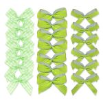 Набор текстильных бантиков, 100 шт, 405 салатовый, Annet BDR