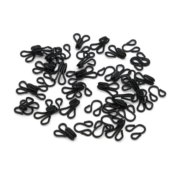 Крючки пришивные 17х9 мм, №3, оксид, 0300-4001