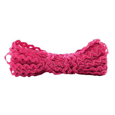 Тесьма вьюнчик с метанитью, 5 мм / 20 м (8052 малиновый), С3584