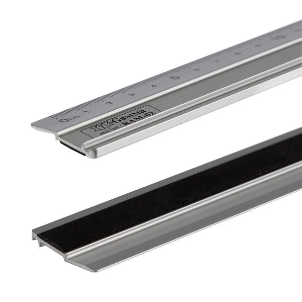 Линейка универсальная алюминий 50х3.5 см, в чехле, с нескользящее покрытием -Slip, Gamma RAM-02