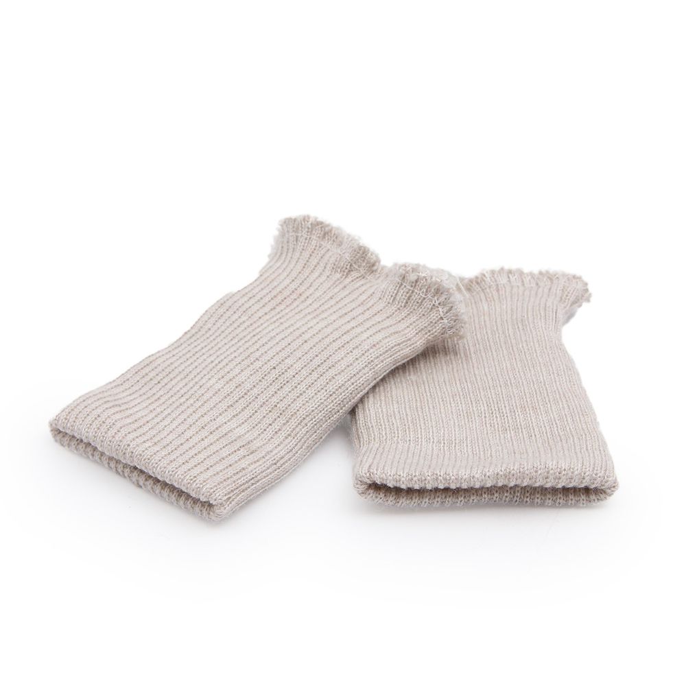 Манжеты трикотажные 6.5х9.5 см, 1 пара, тонкие, 848 жемчуг