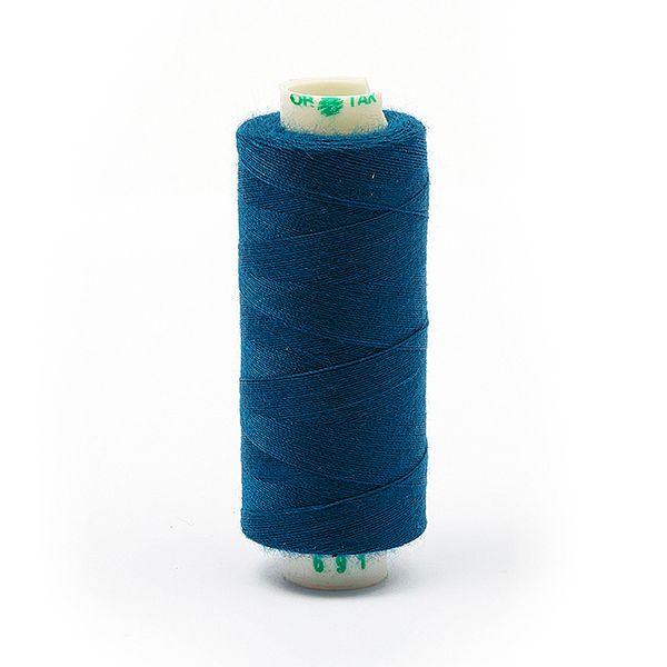 Нитки швейные бытовые Dor Tak 40/2, 366 м / 10 кат., 691 бирюзовый
