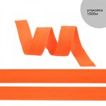 Резинка бельевая (окантовочная) матовая 15.0 мм / 1000 метров, оранжевый неон A3409