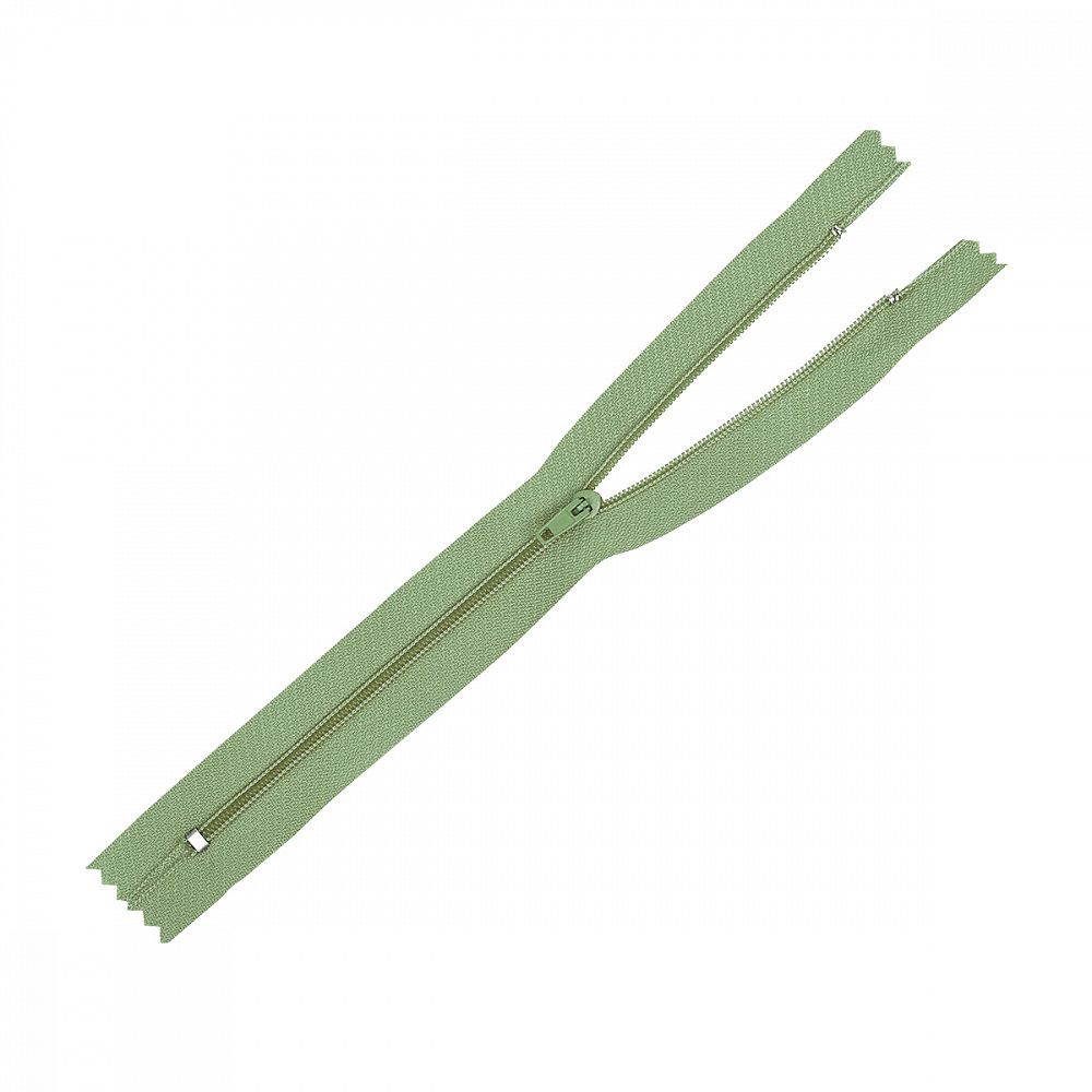 Молния спираль (витая) юбочная Т3 (3 мм) 1 зам., н/раз., 18 см, цв.F235 (228) оливковый уп.50 шт, Mzip Молния спираль (витая) юбочная Т3 (3 мм) 1 зам., н/раз., 18 см, цв.F235 (228) оливковый уп.50 шт, Mzip