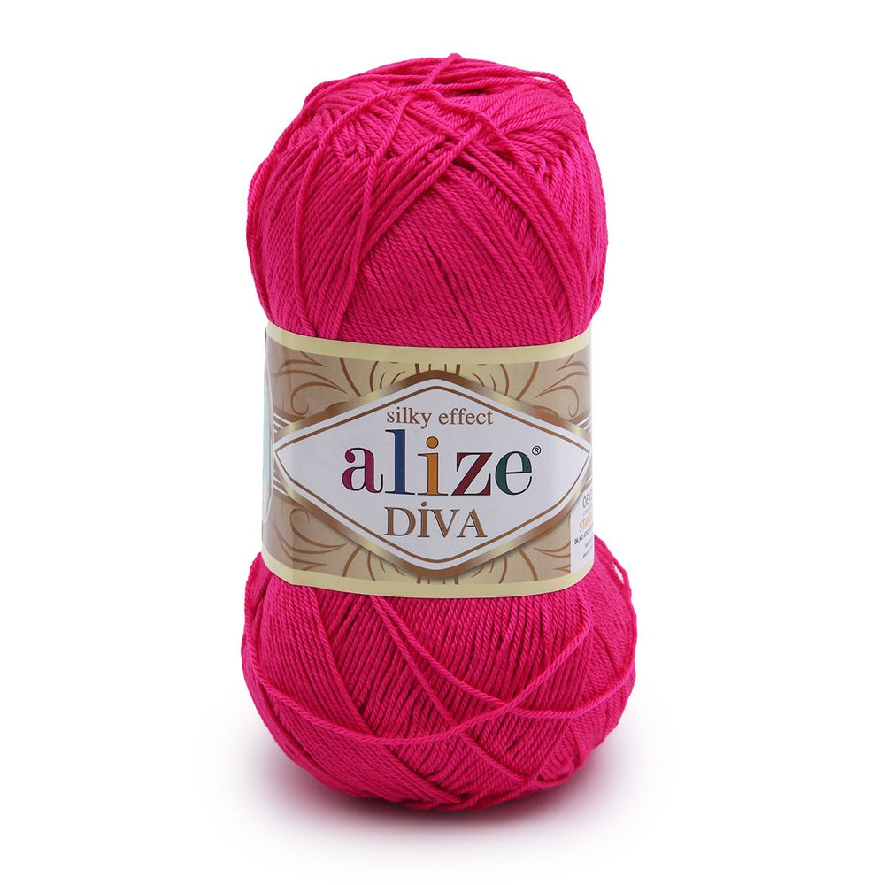 Пряжа Alize (Ализе) Diva / уп.5 мот. по 100 г, 350 м, 149 фуксия