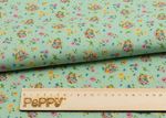 Ткань для пэчворка Peppy Нежная история, рулон 112 см / 5 метров, НИ-10 зеленый, Peppy