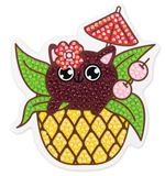 Алмазная (кристальная) мозаика Фрея ALVM-082, магнит ТропиКот, 9х10.5 см