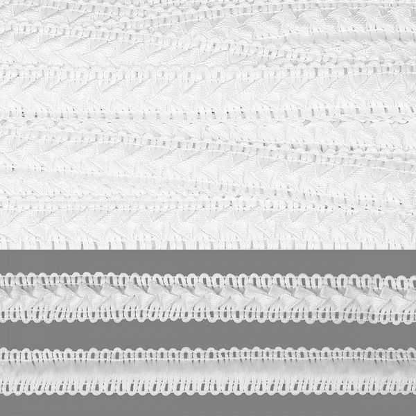 Тесьма декоративная Самоса TBY 01 (1) 18мм цв.белый 01 (F101) уп.9м