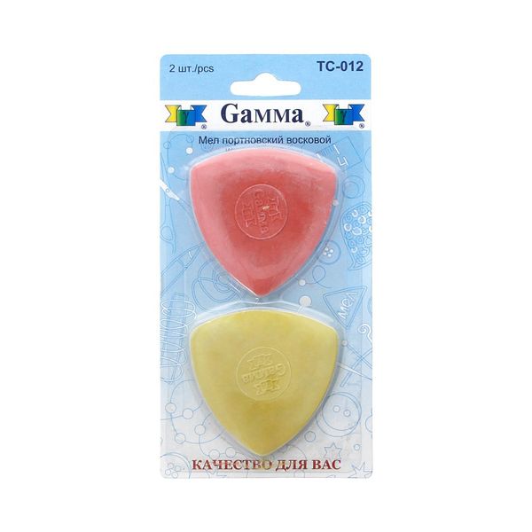 Мел портновский восковой, 10 шт, ассорти, Gamma TC-012