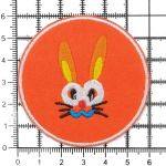 Термоаппликация Эмблема с зайцем, 6см, Hobby&Pro