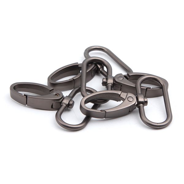 Карабин металл 30.0 мм (49х38 мм), титан цв.07-2, ГУ12849, 4 шт