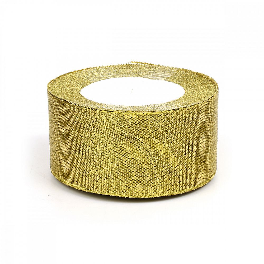 Лента металлизированная 50.0 мм / 22.85±1 метра, цв. золото, Magic4Hobby
