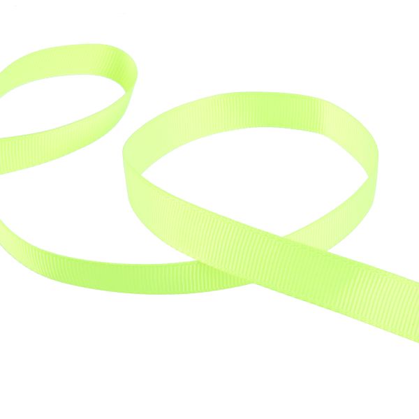 Лента репсовая нарезка 12.0 мм / 10 шт по 5.4 метра, 013 лайм, Gamma GR-12