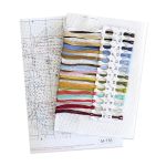 Набор для вышивания нитками МП Студия М-778, Двое под зонтом, 18х13 см