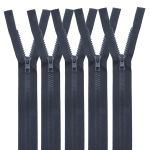 Молния трактор Arta Т6 (6 мм) 1 зам., разъем., 70 см, цв. 102 т.серый, уп.5 шт