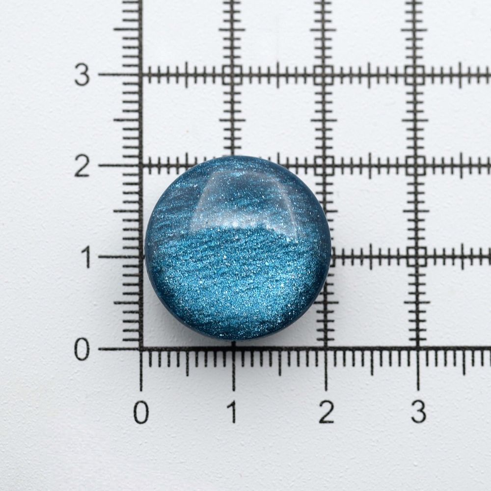 Пуговицы на ножке 32L (20мм), пластик (col.06 бирюзовый), 72 шт, CR P-45