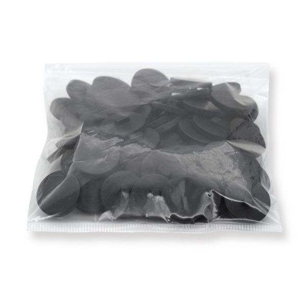 Пуговицы на ножке 36L (23мм), пластик (Black (черный матовый)), 72 шт, CN K-33