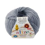 Пряжа Alize (Ализе) Cotton Gold Hobby New / уп.10 мот. по 50 г, 165 м, 87 угольный серый
