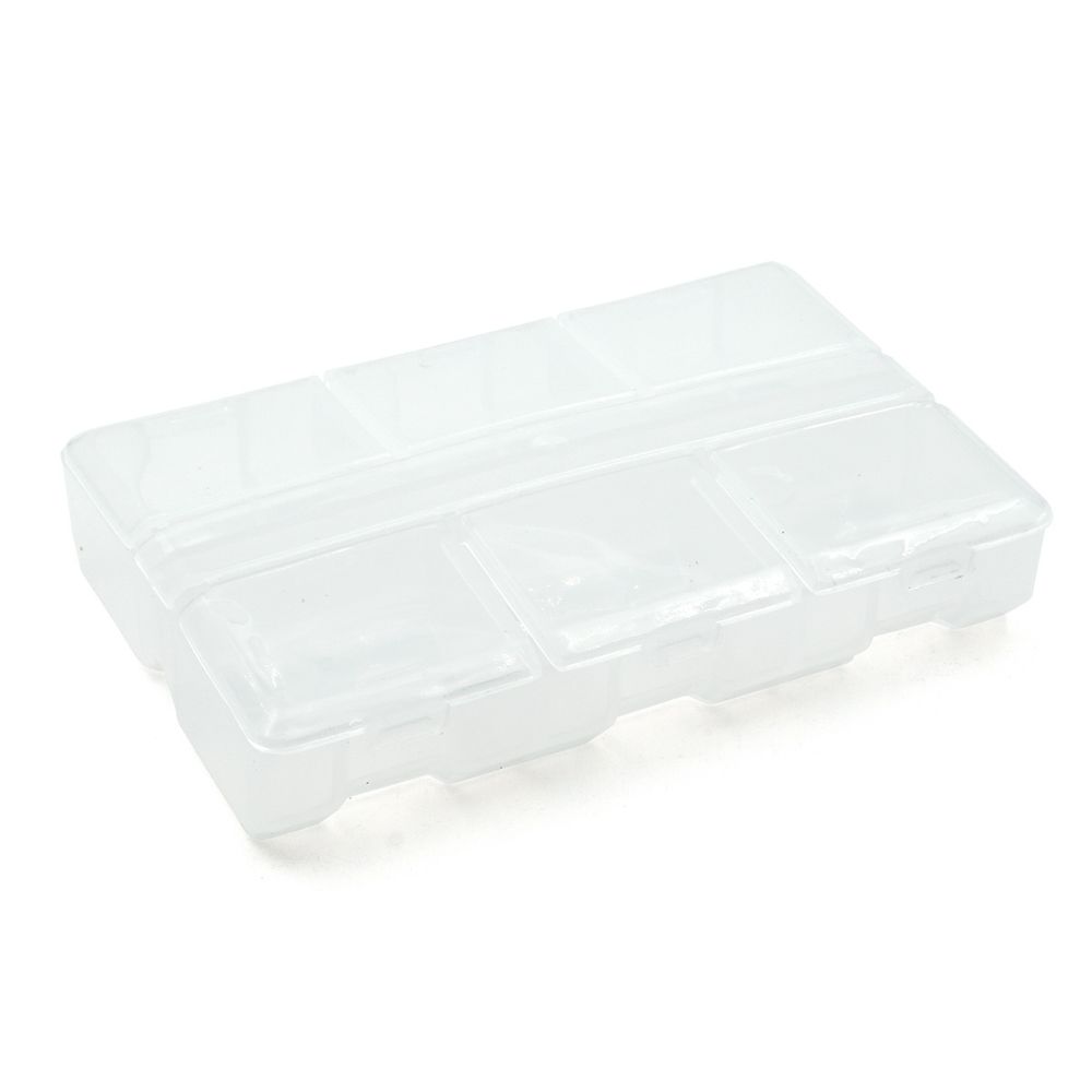 Контейнер для швейных мелочей пластмас. 9*6*1,8см, прозрачная, К-178