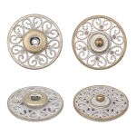 Кнопка пришивная металл ⌀23.0 мм, металл, White, уп.10 шт