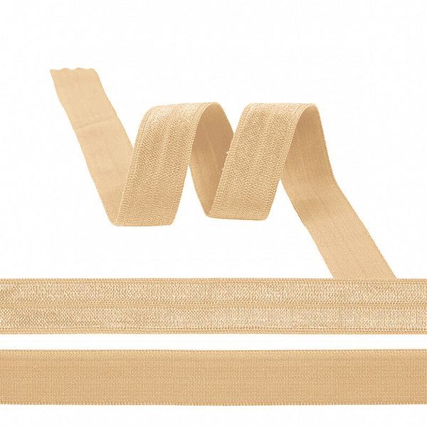 Резинка бельевая (окантовочная) блестящая 20.0 мм / 50 метров, S126 бежевый