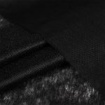 Флизелин клеевой точечный 30 г/м², цв.черый, шир.90см, 100м