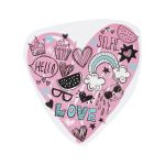 Термотрансфер, 1 шт, М-232 сердце 14х12.5 см, Gamma M №02