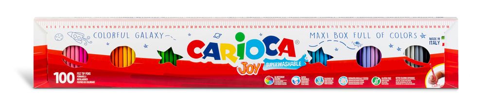 Фломастеры Joy 36 цв, 100 шт, 41019, Carioca