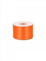 Лента атласная 1-сторонняя 50.0 мм / 22.5±1 метра, 3020 ярк.оранжевый, Magic4Hobby