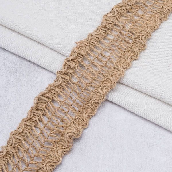 Тесьма отделочная джутовая 55 мм / 10 метров, 1-Н03, 23499