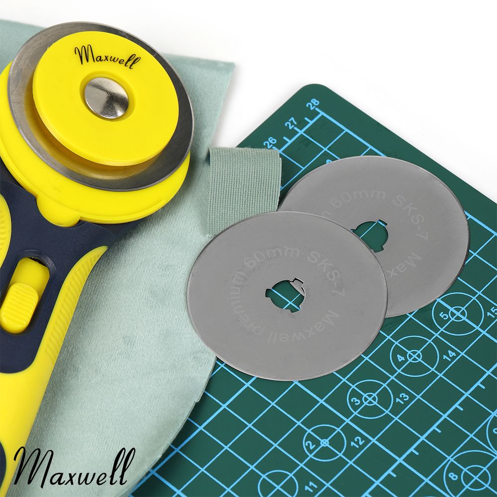 Лезвие для роликового раскройного ножа d60мм Maxwell premium RB-60, 2 шт