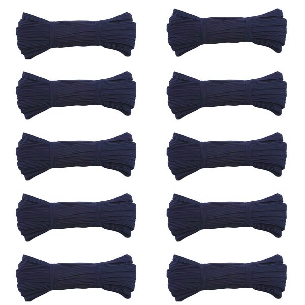 Резинка бельевая (стандартная) 10.0 мм / 10х10 метров, 8112 т.синий, С1049