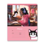 Тетрадь ученическая школьная, выборочный лак, A5+ 18 л. на скобе 65 г/м², белизна 100 %, 20 шт, клетка, 01117 Микс-Настроение, Светоч Т73