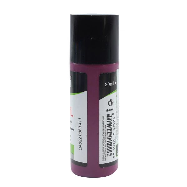 Краска акриловая Darwi Opak, 80мл, укрывистая, 411 Винный красный